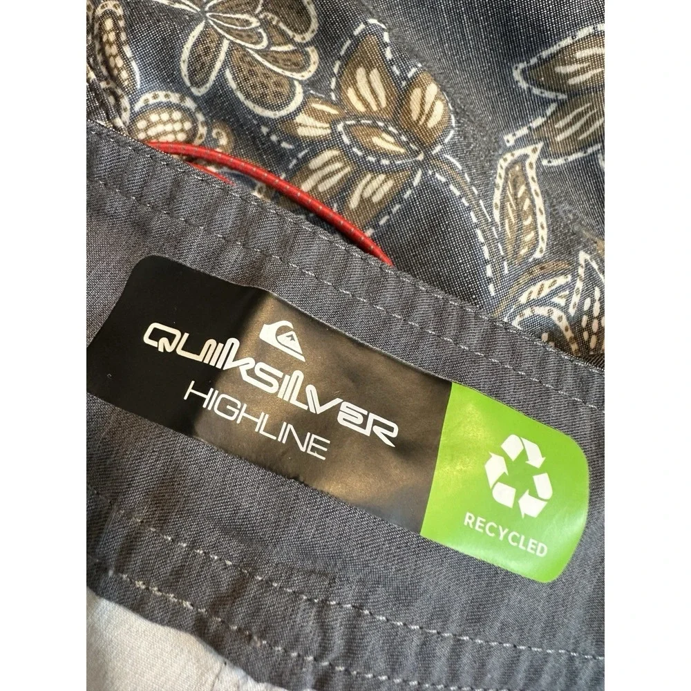 Quiksilver Highline Men's Size 34 Surf Swim‎ Beach Boardshorts floral GUC